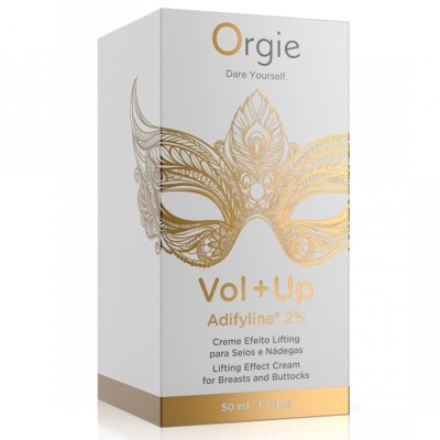 ORGIE - CREME COM EFEITO LIFTING VOL+UP PARA SEIOS E GLÚTEOS 50 ML - D-246805 - Dona Pimenta