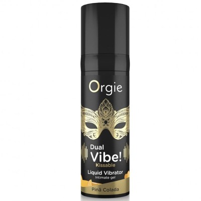 ORGIE - VIBE DUPLA! VIBRADOR LÍQUIDO BEIJÁVEL PIÑA COLADA 15 ML - D-246744 - Dona Pimenta