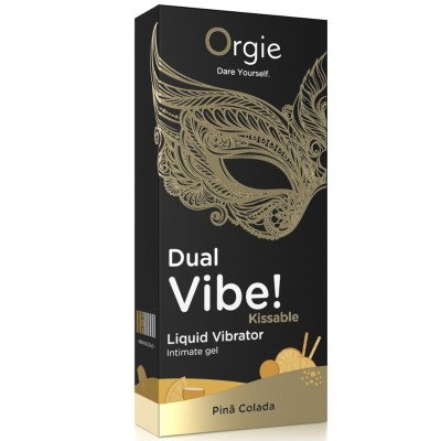 ORGIE - VIBE DUPLA! VIBRADOR LÍQUIDO BEIJÁVEL PIÑA COLADA 15 ML - D-246744 - Dona Pimenta