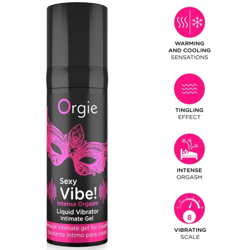 ORGIE - VIBRAÇÃO SEXY! ORGASMO INTENSO, MÚLTIPLAS SENSAÇÕES, GEL ÍNTIMO 15 ML - D-246750 - Dona Pimenta