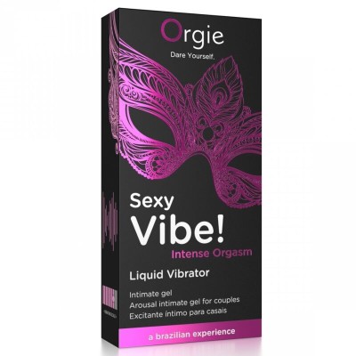 ORGIE - VIBRAÇÃO SEXY! ORGASMO INTENSO, MÚLTIPLAS SENSAÇÕES, GEL ÍNTIMO 15 ML - D-246750 - Dona Pimenta