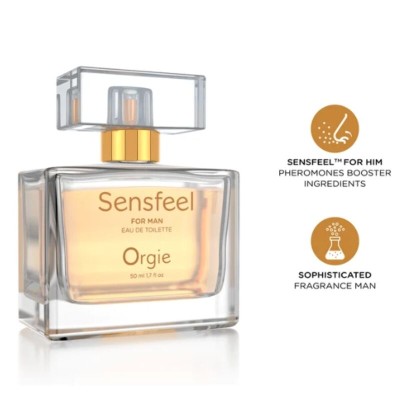 ORGIE - SENSFEEL FOR MAN PHEROMON BOOSTER EAU DE TOILETTE 50 ML - D-246799 - Dona Pimenta