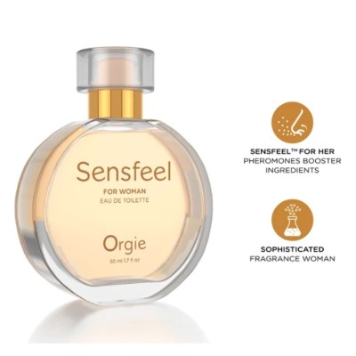 ORGIE - SENSFEEL PARA MULHER FEROMONO BOOSTER EAU DE TOILETTE 50 ML - D-246798 - Dona Pimenta