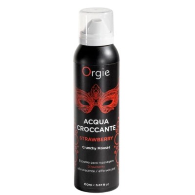 ORGIE - ACQUA CROCCANTE MOUSSE DE MASSAGEM CROCANTE DE MORANGO 150 ML - D-246793 - Dona Pimenta