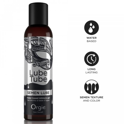 ORGIE - LUBRIFICANTE PARA SÊMEN EM TUBO, GEL ÍNTIMO À BASE DE ÁGUA, 150 ML - D-246810 - Dona Pimenta
