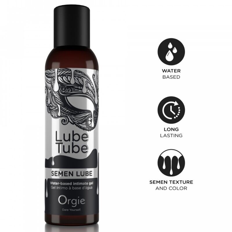 ORGIE - LUBRIFICANTE PARA SÊMEN EM TUBO, GEL ÍNTIMO À BASE DE ÁGUA, 150 ML - D-246810 - Dona Pimenta