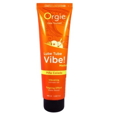 ORGIE - VIBE DE TUBO LUBRIFICANTE! PIÑA COLADA GEL ÍNTIMO BEIJÁVEL FORMIGUEIRO MÉDIO 100 ML - D-246817 - Dona Pimenta