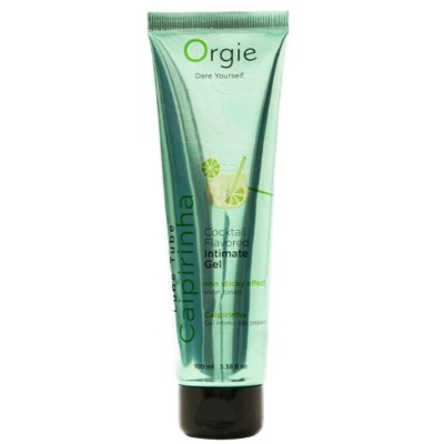 ORGIE - LUBRIFICANTE EM TUBO COQUETEL CAIPIRINHA GEL ÍNTIMO À BASE DE ÁGUA BEIJÁVEL 100 ML - D-246818 - Dona Pimenta