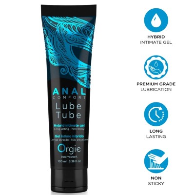 ORGIE - LUBRIFICANTE ANAL CONFORT GEL ÍNTIMO HÍBRIDO PARA SEXO ANAL 100 ML - D-246830 - Dona Pimenta