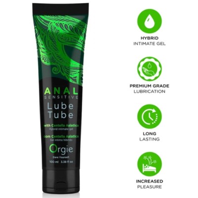 ORGIE - LUBRIFICANTE ANAL SENSITIVE GEL ÍNTIMO HÍBRIDO PARA SEXO ANAL 100 ML - D-246831 - Dona Pimenta