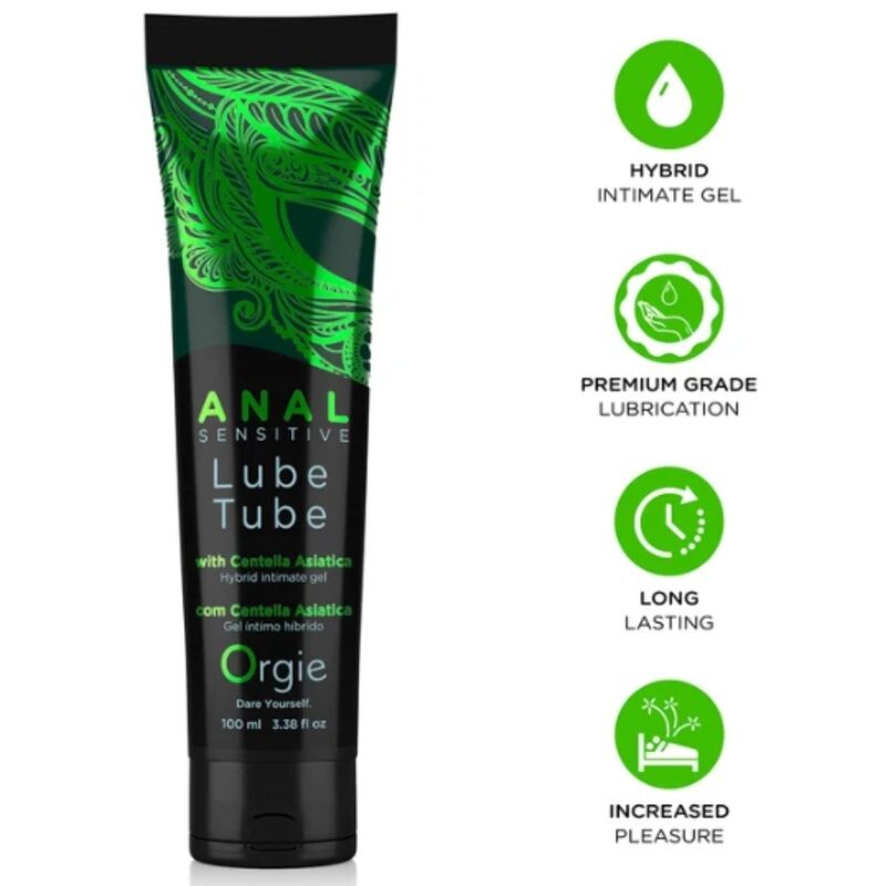 ORGIE - LUBRIFICANTE ANAL SENSITIVE GEL ÍNTIMO HÍBRIDO PARA SEXO ANAL 100 ML - D-246831 - Dona Pimenta