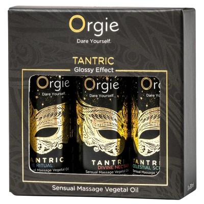 ORGIE - COLEÇÃO MINI ÓLEOS DE MASSAGEM SENSUAL TÂNTRICA 3 X 30 ML - D-246777 - Dona Pimenta