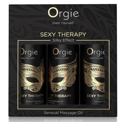 ORGIE - COLEÇÃO MINI DE ÓLEOS DE MASSAGEM SENSUAL PARA TERAPIA SEXUAL 3 X 30 ML - D-246781 - Dona Pimenta