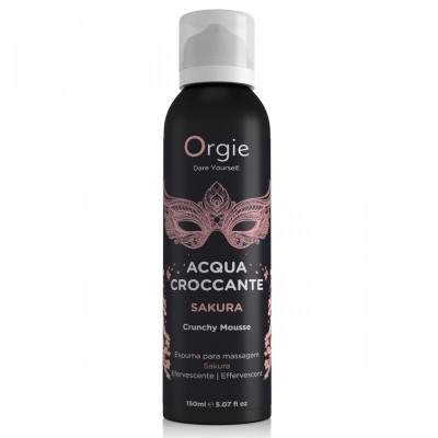 ORGIE - ACQUA CROCCANTE SAKURA MOUSSE DE MASSAGEM CROCANTE 150 ML - D-246792 - Dona Pimenta