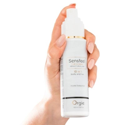ORGIE - SENSFEEL ELIXIR DE SEDUÇÃO FEMININO 10 EM 1 PARA CORPO E CABELO 100 ML - D-246800 - Dona Pimenta