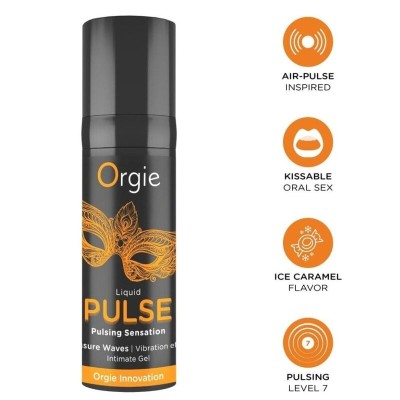 ORGIE - PULSE KISSABLE PULSING SENSATION GEL ÍNTIMO 15 ML - D-246741 - Dona Pimenta