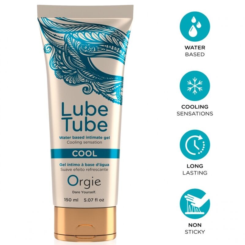 ORGIE - LUBRIFICANTE TUBO COOL GEL ÍNTIMO REFRESCANTE À BASE DE ÁGUA 150 ML - D-246813 - Dona Pimenta