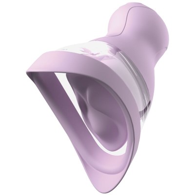FANTASY FOR HER - VELOURA TOUCH PLEASURE PUMP BOMBA ÍNTIMA COM SUCÇÃO E VIBRAÇÃO ROXA - D-246881 - Dona Pimenta