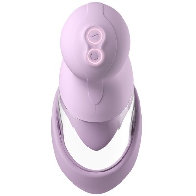 FANTASY FOR HER - VELOURA TOUCH PLEASURE PUMP BOMBA ÍNTIMA COM SUCÇÃO E VIBRAÇÃO ROXA - D-246881 - Dona Pimenta