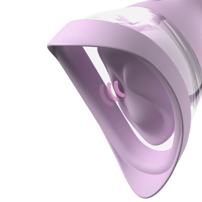 FANTASY FOR HER - VELOURA TOUCH PLEASURE PUMP BOMBA ÍNTIMA COM SUCÇÃO E VIBRAÇÃO ROXA - D-246881 - Dona Pimenta