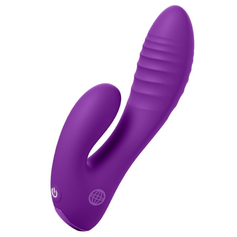 FANTASY FOR HER - VIBRADOR SECRET LOVER DE PONTOS DUPLOS PARA CLITÓRIS, RECARREGÁVEL, ROXO - D-246883 - Dona Pimenta