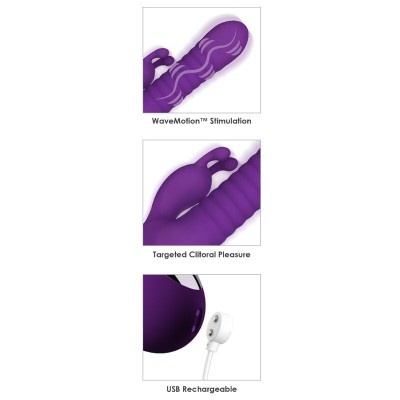 FANTASY FOR HER - FANTASY WAVE WAVEMOTION VIBRADOR RECARREGÁVEL ROXO - D-246885 - Dona Pimenta