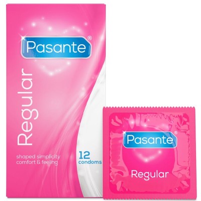 PASANTE REGULAR CONDOMS 12 PACK - D-225476 - Dona Pimenta