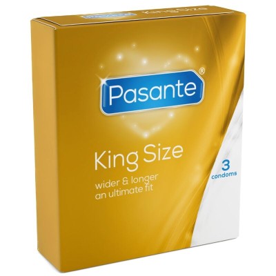 Preservativos PASANTE TAMANHO KING 3 UNIDADES - D-225492 - Dona Pimenta
