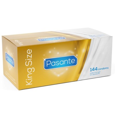 Preservativos PASANTE CAIXA KING SIZE 144 UNIDADES - D-228841 - Dona Pimenta