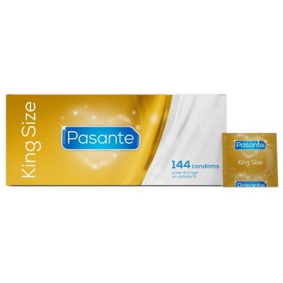 Preservativos PASANTE CAIXA KING SIZE 144 UNIDADES - D-228841 - Dona Pimenta