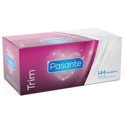 PASANTE - PRESERVATIVOS TRIM CLOSER FIT CAJA 144 UNIDADES - D-236447 - Dona Pimenta