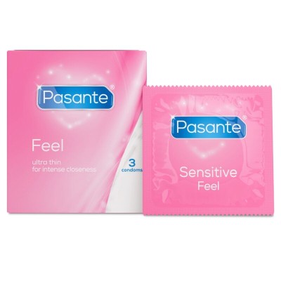 Preservativos ATRAVÉS SENSÍVEIS ULTRA FINO 3 UNIDADES - D-225481 - Dona Pimenta