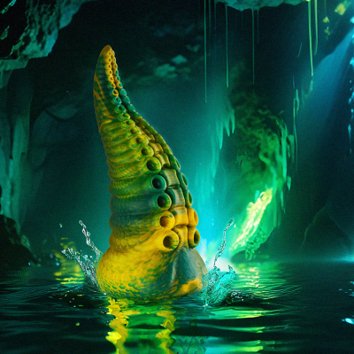 EPIC - CETUS DILDO TENTÁCULO VERDE TAMANHO PEQUENO - D-246889 - Dona Pimenta