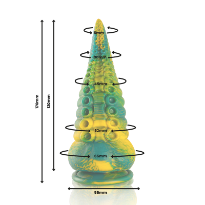 EPIC - CETUS DILDO TENTÁCULO VERDE TAMANHO PEQUENO - D-246889 - Dona Pimenta