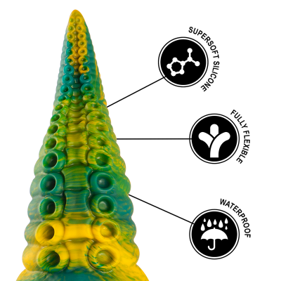 EPIC - CETUS DILDO TENTÁCULO VERDE TAMANHO PEQUENO - D-246889 - Dona Pimenta