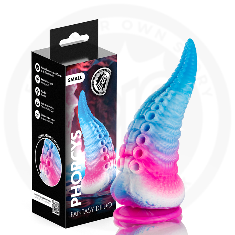 EPIC - PHORCYS DILDO COM TENTÁCULOS AZUIS TAMANHO PEQUENO - D-246896 - Dona Pimenta