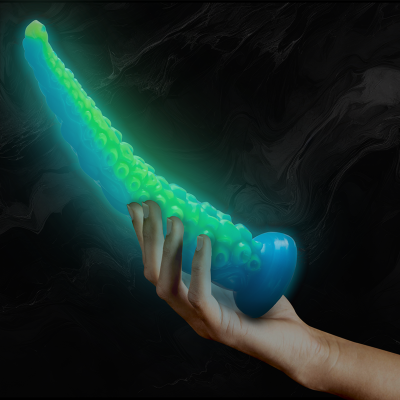 EPIC - SCYLLA DILDO FLUORESCENTE COM TENTÁCULOS FINOS TAMANHO GRANDE - D-246898 - Dona Pimenta