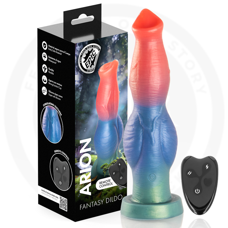 EPIC - ARION DILDO SYMPHONY OF PLEASURE COM CONTROLE REMOTO RECARREGÁVEL - D-246900 - Dona Pimenta