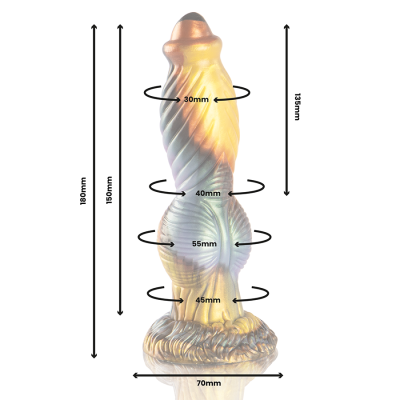 EPIC - PHOENIX DILDO O RESSURGIMENTO DO PRAZER CONTROLE REMOTO RECARREGÁVEL - D-246901 - Dona Pimenta