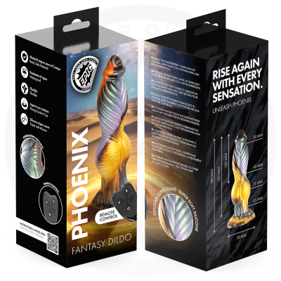 EPIC - PHOENIX DILDO O RESSURGIMENTO DO PRAZER CONTROLE REMOTO RECARREGÁVEL - D-246901 - Dona Pimenta