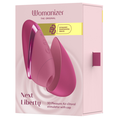 WOMANIZER - NEXT LIBERTY 3D ESTIMULADOR CLITORIAL INTENSE PINK AIR OF PLEASURE - D-246838 - Dona Pimenta