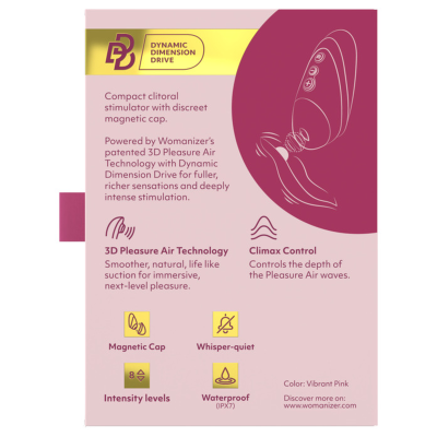 WOMANIZER - NEXT LIBERTY 3D ESTIMULADOR CLITORIAL INTENSE PINK AIR OF PLEASURE - D-246838 - Dona Pimenta