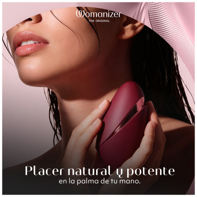 WOMANIZER - NEXT LIBERTY 3D PLEASURE AIR CLITORAL STIMULATOR BORDEAUX - D-246839 - Dona Pimenta