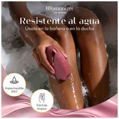 WOMANIZER - NEXT LIBERTY 3D PLEASURE AIR CLITORAL STIMULATOR BORDEAUX - D-246839 - Dona Pimenta