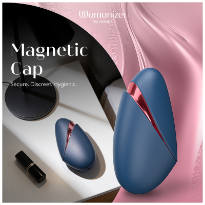 WOMANIZER - NEXT LIBERTY 3D PLEASURE AIR CLITORIAL STIMULATOR BLUE/RED - D-246840 - Dona Pimenta