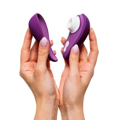 WOMANIZER - LIBERTY 2 - ESTIMULADOR CLITORIANO POR SUCÇÃO, 8 NÍVEIS DE INTENSIDADE, ROXO - D-246953 - Dona Pimenta