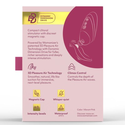 WOMANIZER - NEXT SUCTION CLITORIAL STIMULATOR 14 NÍVEIS DE INTENSIDADE BORDEAUX - D-246954 - Dona Pimenta