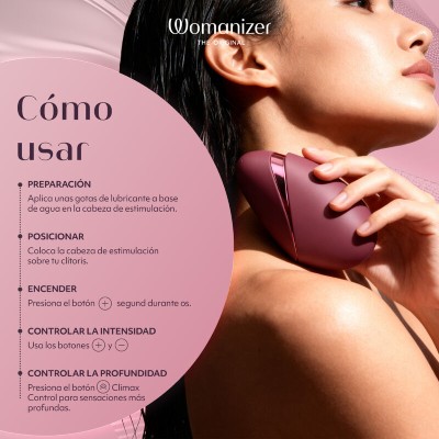 WOMANIZER - NEXT SUCTION CLITORIAL STIMULATOR 14 NÍVEIS DE INTENSIDADE BORDEAUX - D-246954 - Dona Pimenta