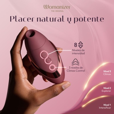 WOMANIZER - NEXT SUCTION CLITORIAL STIMULATOR 14 NÍVEIS DE INTENSIDADE BORDEAUX - D-246954 - Dona Pimenta