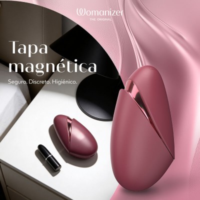 WOMANIZER - NEXT SUCTION CLITORIAL STIMULATOR 14 NÍVEIS DE INTENSIDADE BORDEAUX - D-246954 - Dona Pimenta